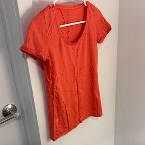 Women's pinkish orange ish Scoop Neck T-Shirt